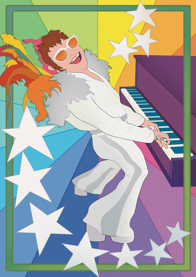 Elton John (2023) University portrait for someone iconic